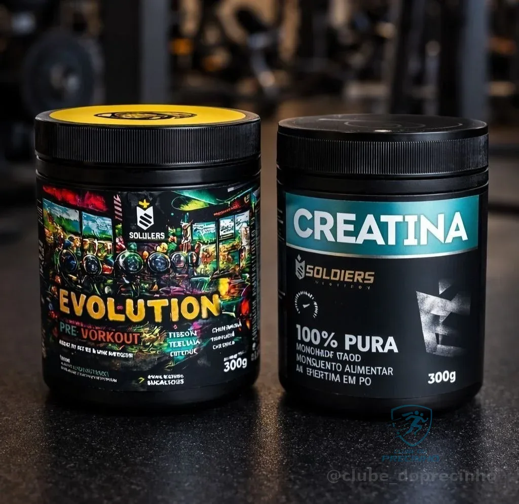 Kit Soldiers Nutrition Creatina 300g + Pré Treino Evolution 300g