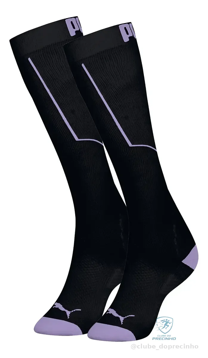 Meia 3/4 Puma Alta Compressão Circulação Original Cano Longo