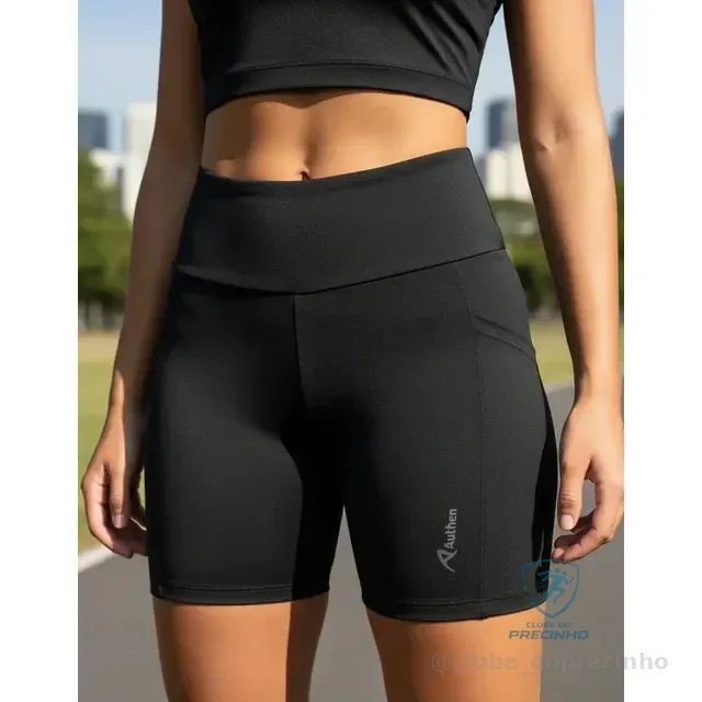 Bermuda Corrida Feminina Authen Essential Stamina 3 Bolsos