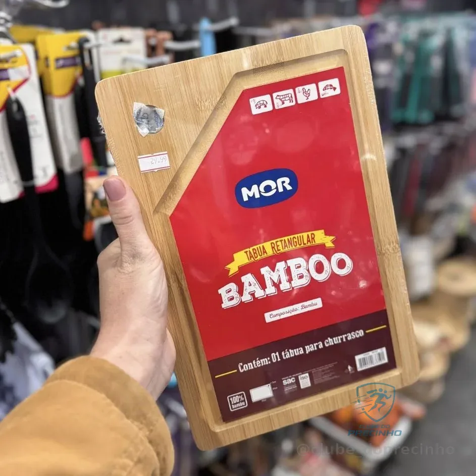 Mor - Tábua Retangular Bamboo 30cm x 20cm