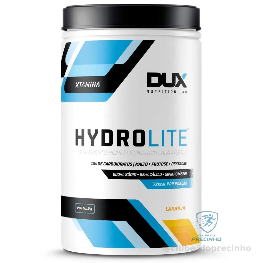 DUX HUMAN HEALTH Hydrolite Laranja 1000g – Repositor Premium com 20g de Carboidratos e Equilíbrio de Eletrólitos para Performance