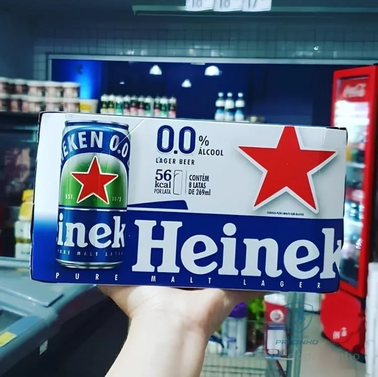 Heineken Cerveja Lager, Sem Alcool Lata 269ml, Pack 8 Unidades