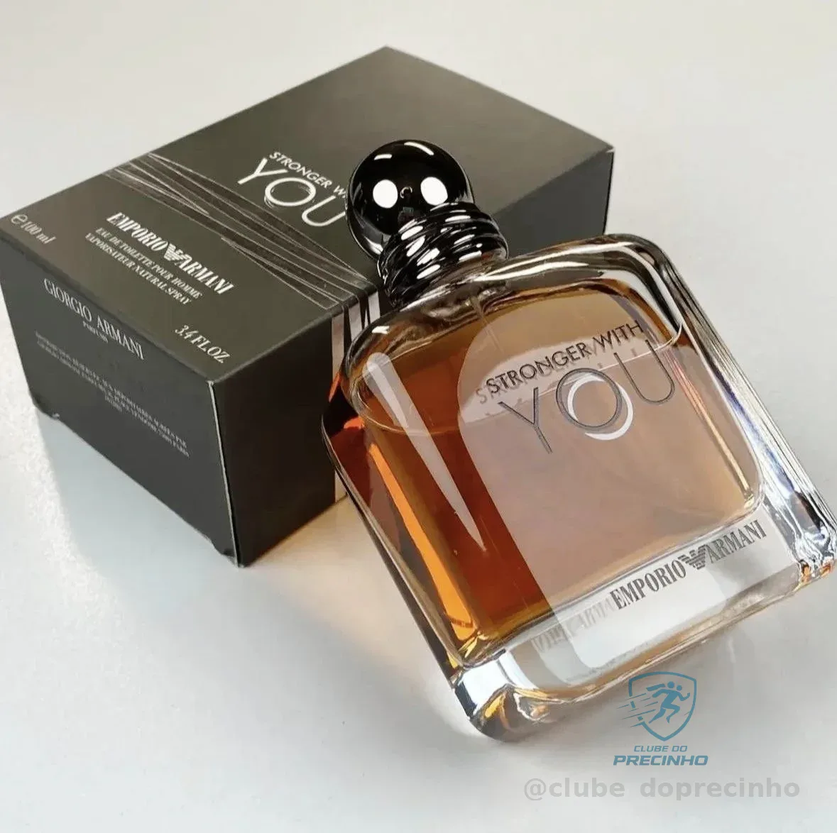 Armani Beauty, Stronger With You Eau de Toilette, Giorgio Armani Perfume Masculino, Fragrância Fougère Amadeirada com Notas Sálvia, Castanha, Baunilha e Lavanda