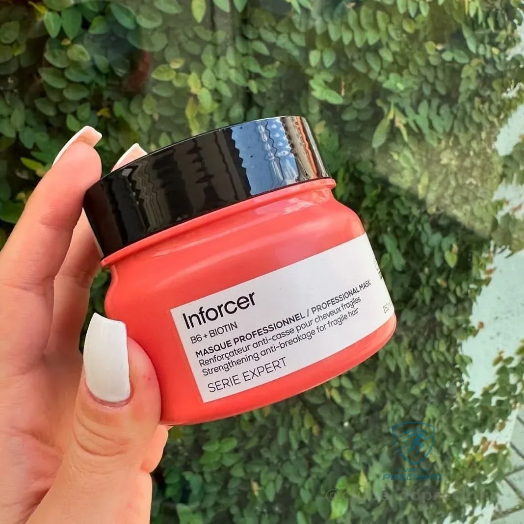 L'Oréal Professionnel Serie Expert Inforcer Máscara de Tratamento, Fortificante Anti-Quebra que Estimula o Crescimento e Previne a Queda, com Biotina e Vitamina B6 para Cabelos Frágeis, 250g