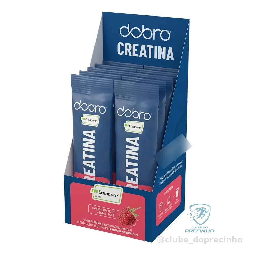 Stick Creatina Creapure®, Dobro, Zero Açúcar E Zero Calorias Frutas Vermelhas 10 Unidades