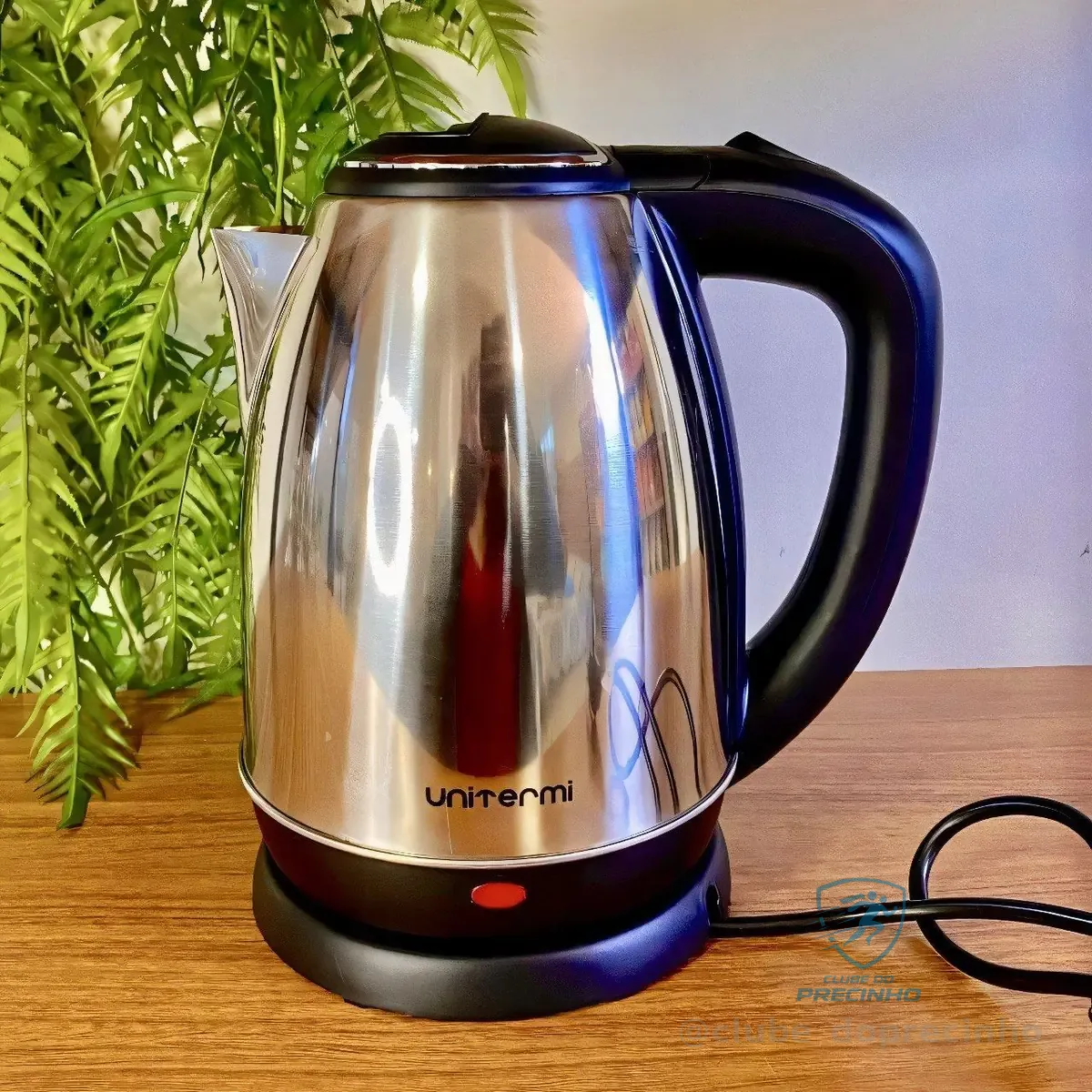 Chaleira Elétrica 1,8l 1200w Unitermi Atacama Prateado 127v