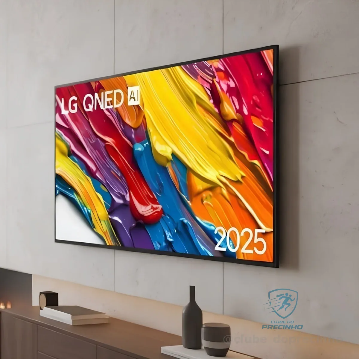 Smart TV 4K 55" LG QNED 55QNED80 Processador α7 AI Ger8 Super Slim Design Local Dimming Alexa Integrado WebOS 25