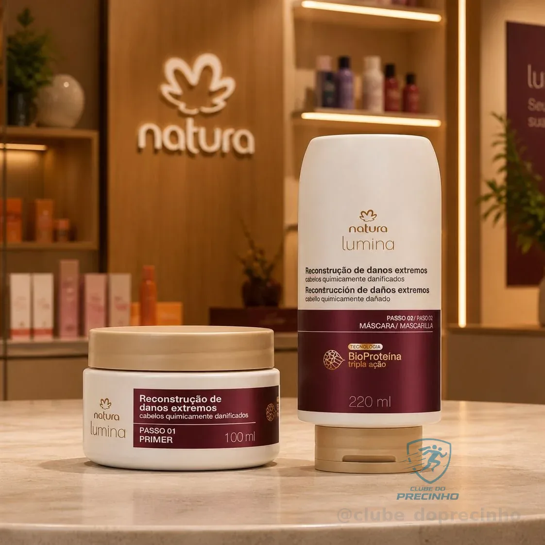 Kit Tratamento Para Cabelos Quimicamente Danificados Lumina