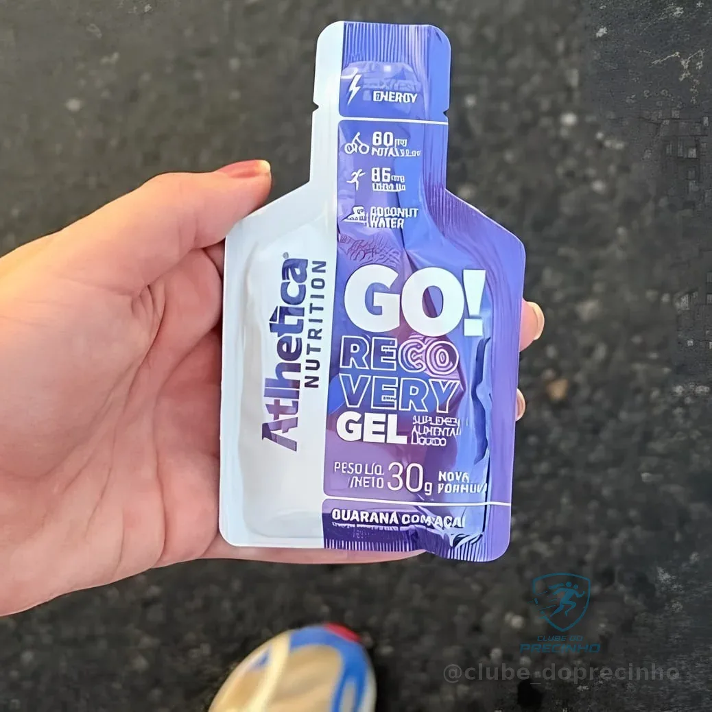 Go Energy Gel (10 Sachês) - Sabor Guaraná e Açai, Atlhetica Nutrition, Roxo