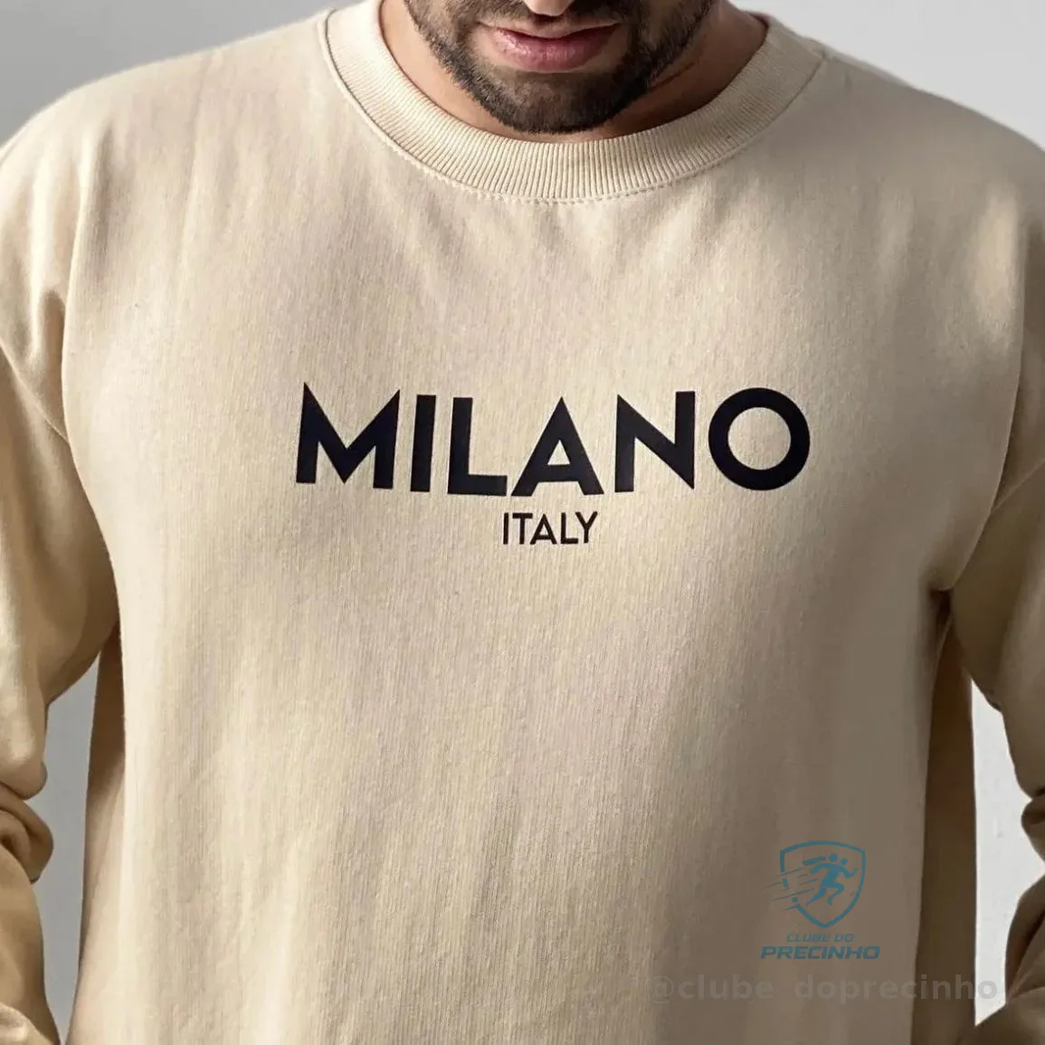 Moletom Milano Gola Redonda Careca Estampa Original