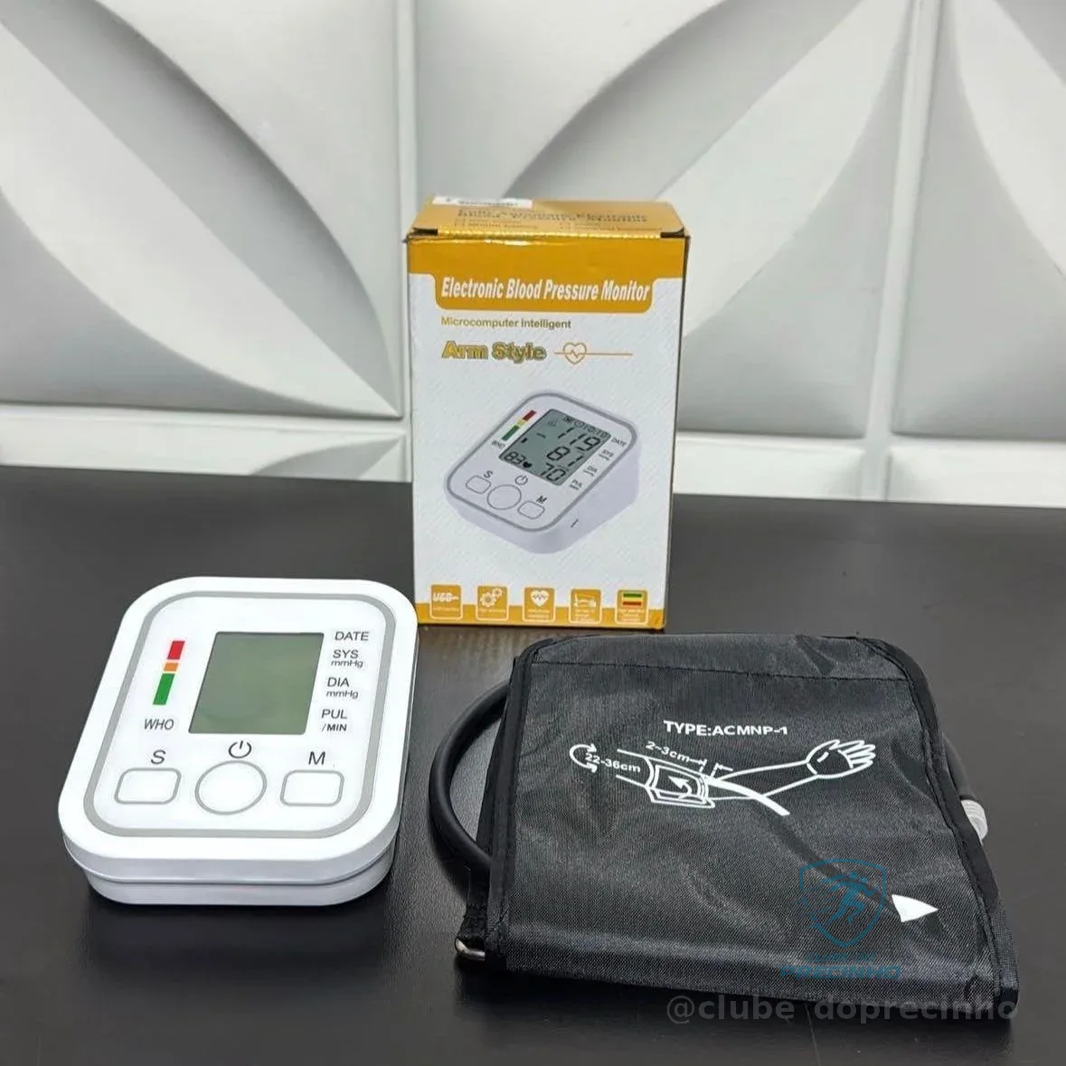 Aparelho de Pressão Arterial Digital Automático de Braço – Monitor Inteligente com Tela LCD Grande, Detecção de Arritmia, Memória para Leituras e Operação Simples