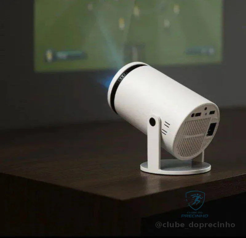 Mini Projetor Davely Hy300 4k Android Com Wi-fi E Bluetooth Branco 127/220v