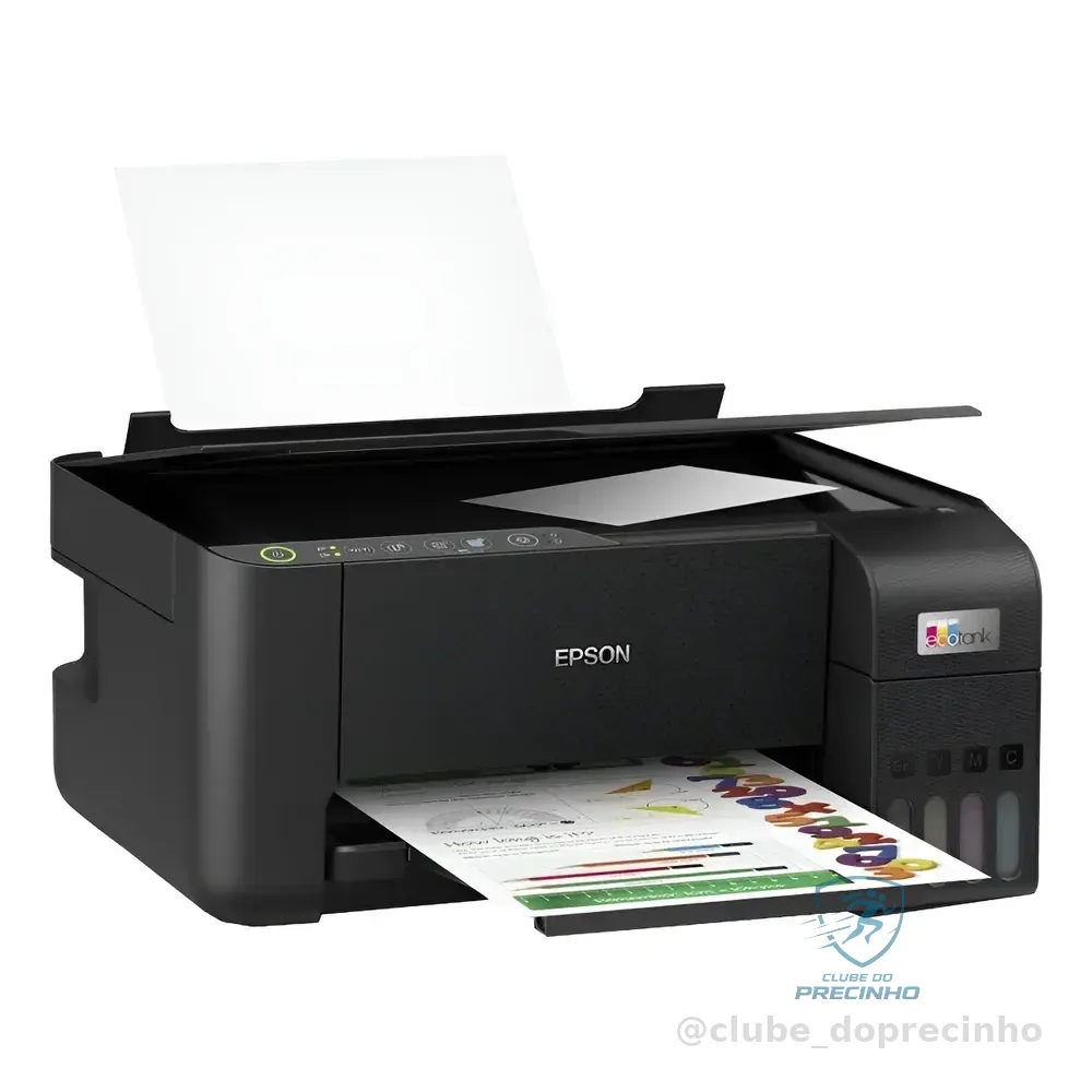 Impressora Multifuncional Tanque De Tinta Color Epson L3250 Preto
