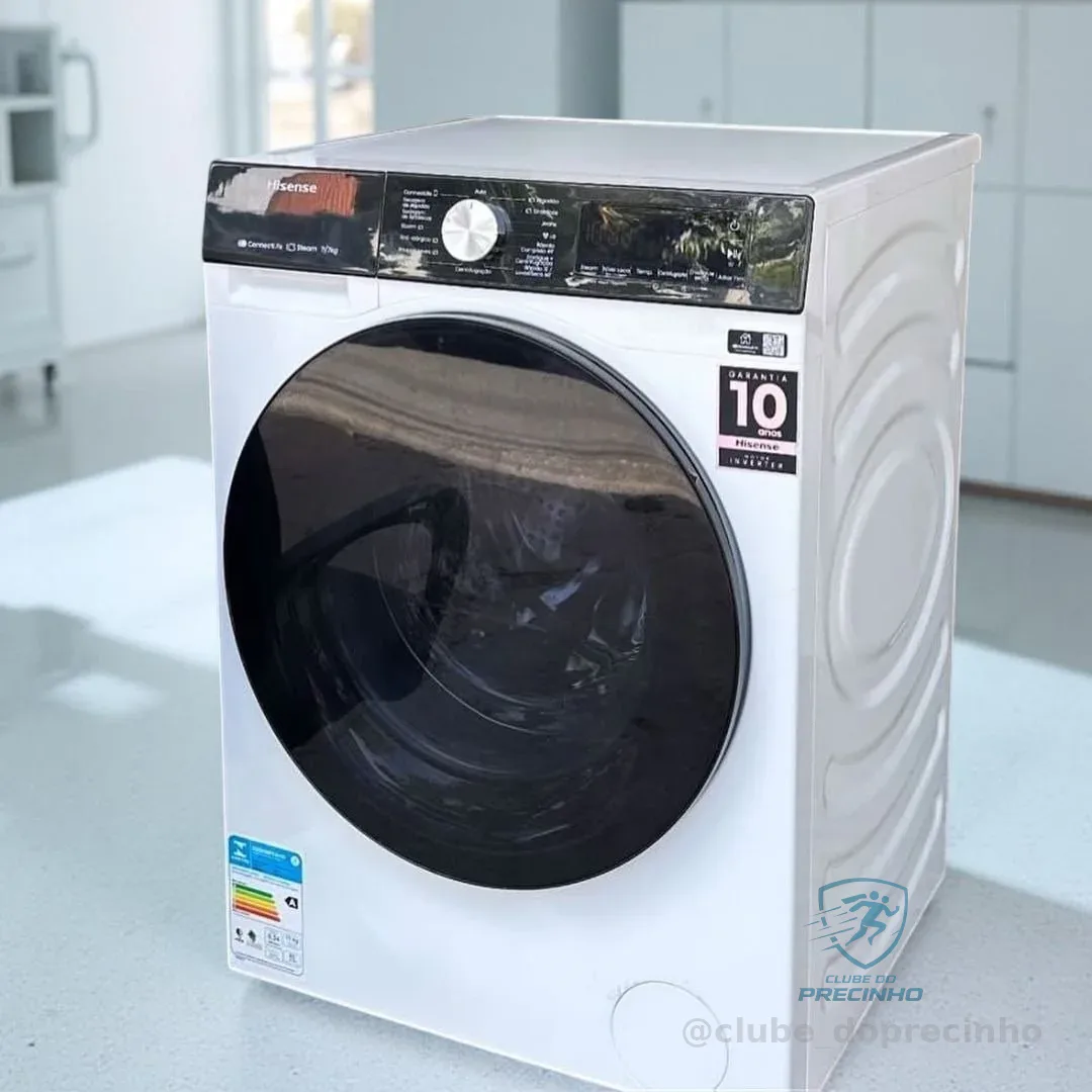 Lava E Seca Hisense 11kg Branca Conectada Branco 127v