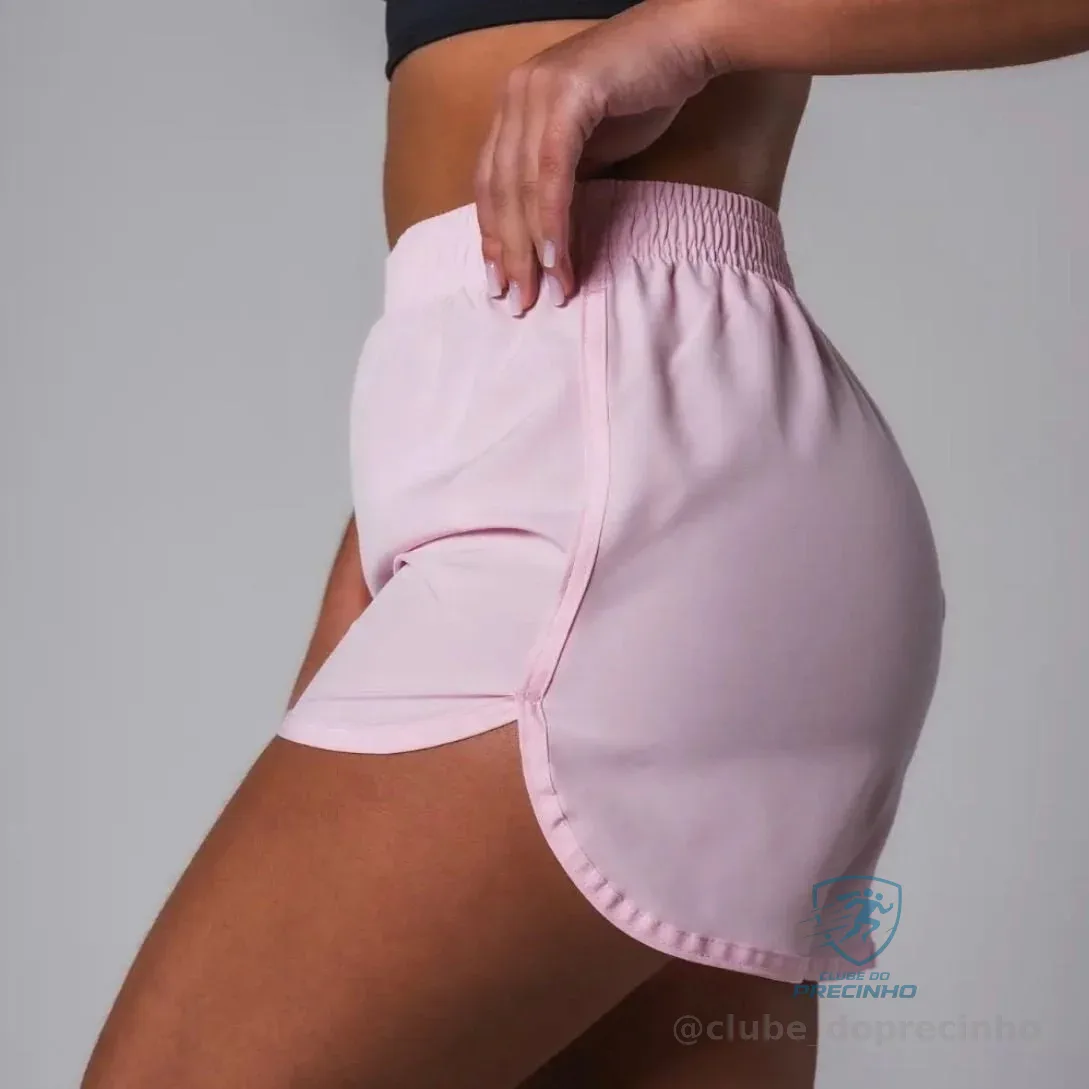 Shorts Feminino Tactel Academia Bermuda Treino Fitness Praia