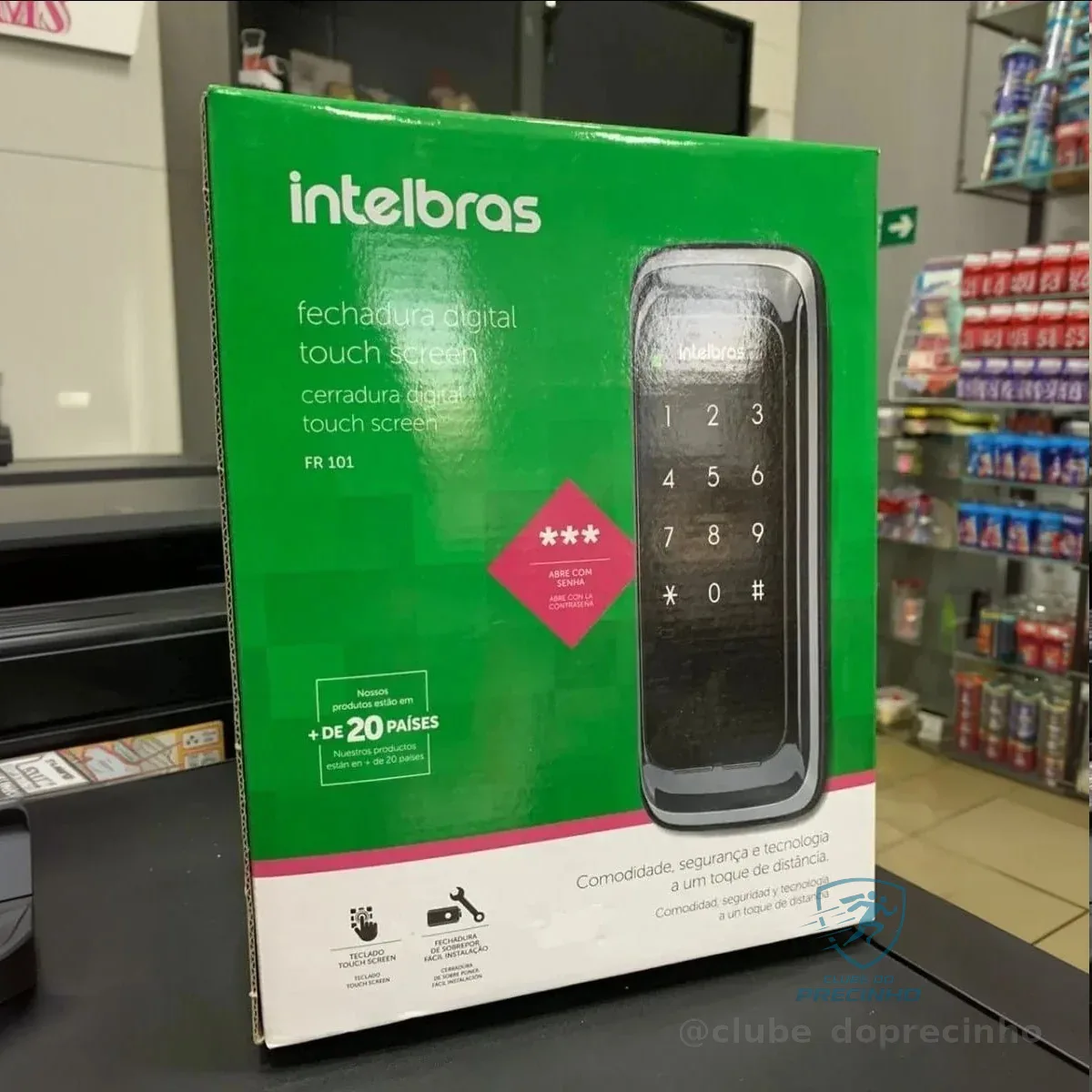 Fechadura Digital Intelbras Fr101 Preto