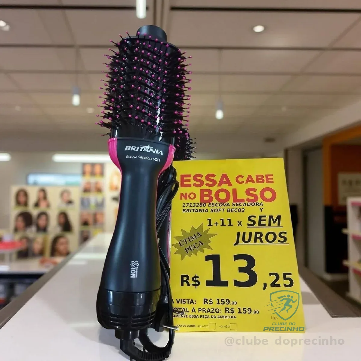 Britânia Bec02pr Secadora Preto Com Rosa 127/220v