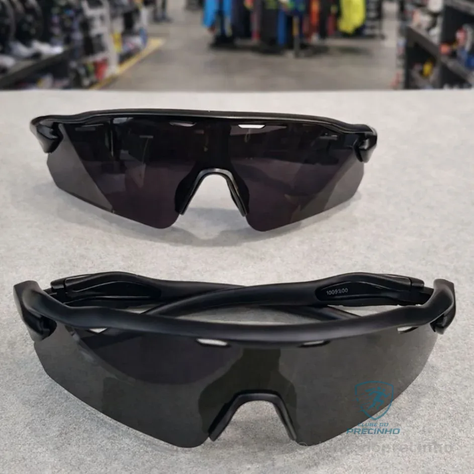 Óculos Esportivo Ciclismo Bike Baixa Corrida Pace Proteção Uv400 Pedal Beach Tennis Tenis Futevolei Ftv Preto Baixa