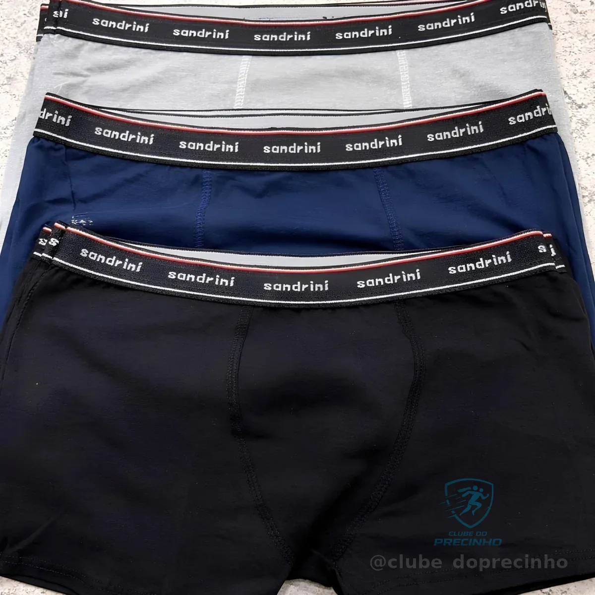 Kit 10 Cuecas Boxer Sandrini Masculinas Algodão Conforto Sortidos Gg