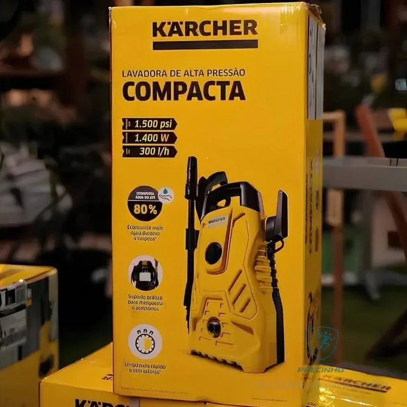 Lavadora De Alta Pressão Karcher Compacta 1500psi 1400w Amarelo 220v