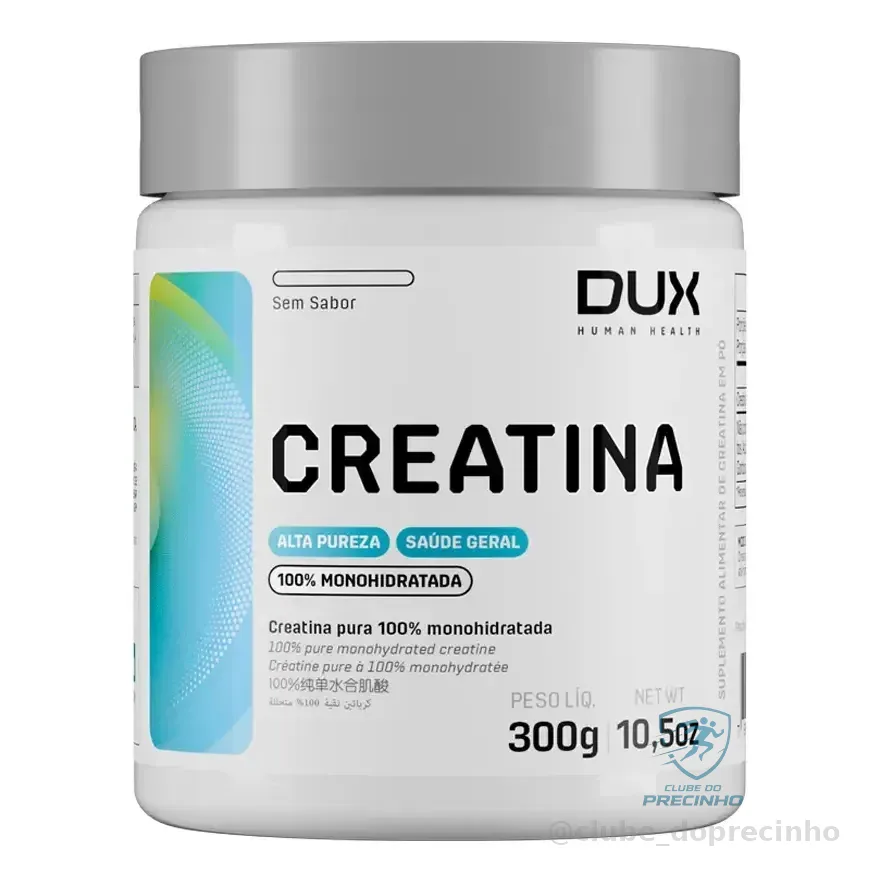 Dux Human Health Creatina 100% Monohidratada Sem Sabor 300g