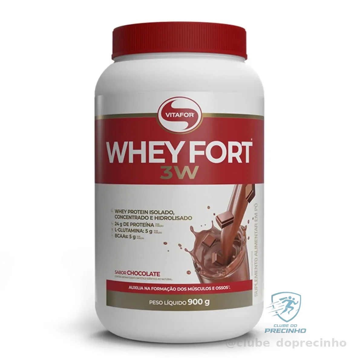Vitafor - Whey Fort 3W - 900g - Chocolate