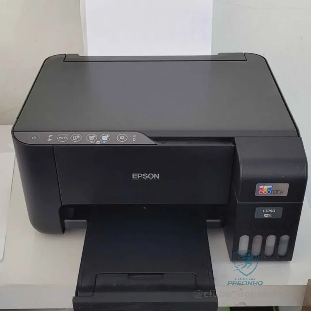 Impressora Multifuncional Cor Epson Ecotank L3250 Preto 127/220v