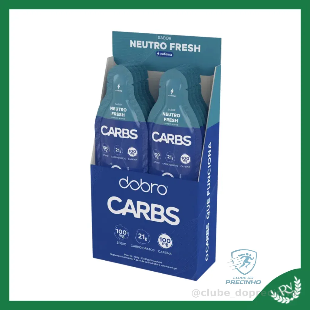 Carbs Gel Neutro Fresh com Cafeina (10un x 30g) - Dobro