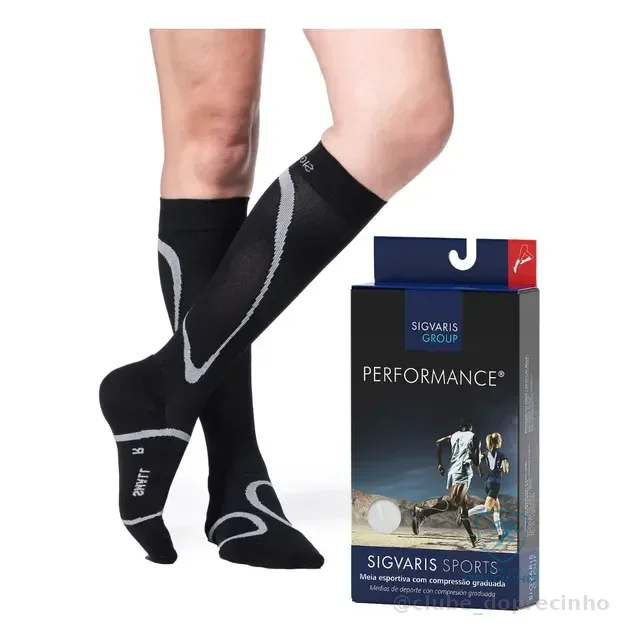Meia 3/4 De Compressão Sigvaris Corrida Ciclismo 20-30mmhg