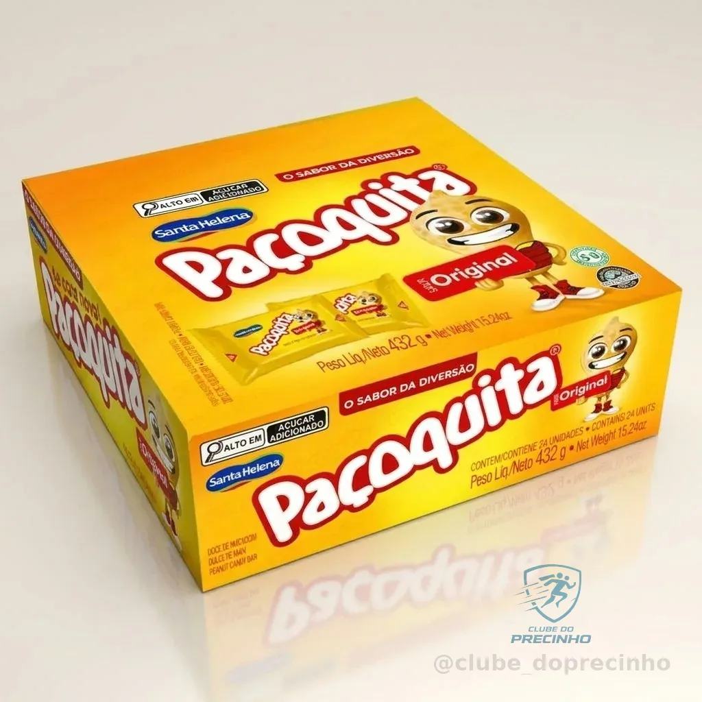 Caixa Paçoquita 432G Santa Helena Original (24Un)