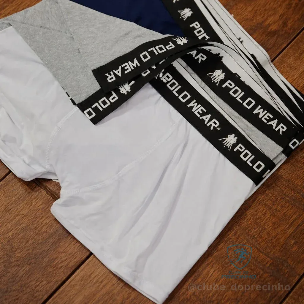 Kit 10 Cuecas Algodão Sem Costura Lateral Polo Wear