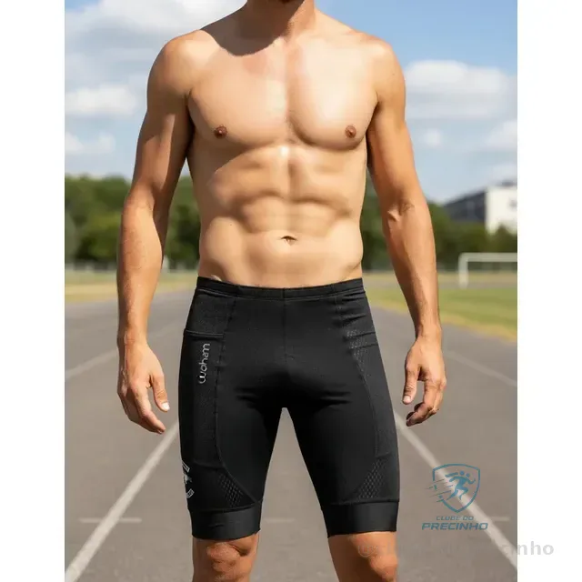 Bermuda Running Woom Garage Training Preto Masculina I