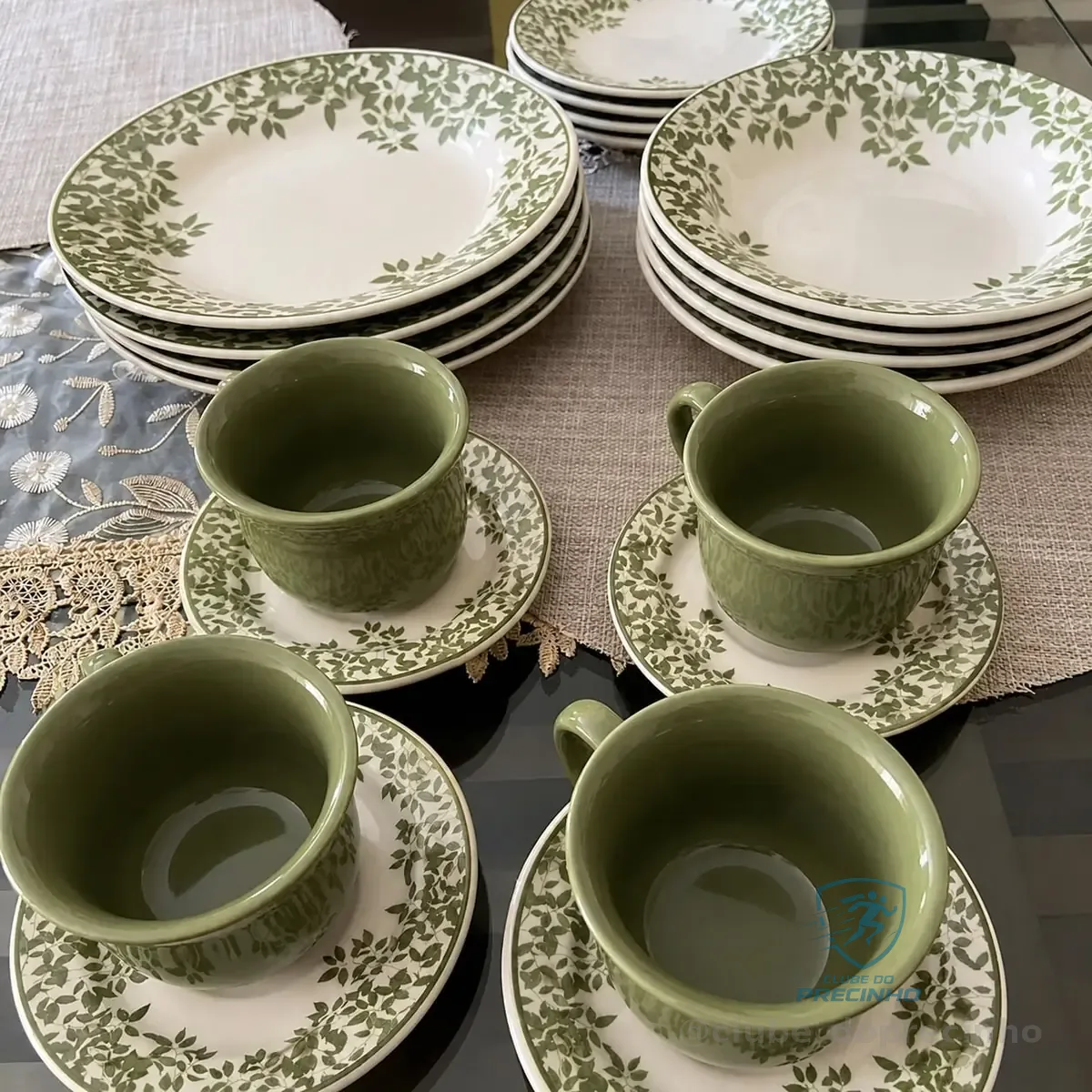 Aparelho De Jantar 20 Peças Foliage Biona Donna 24 Estampado Floral