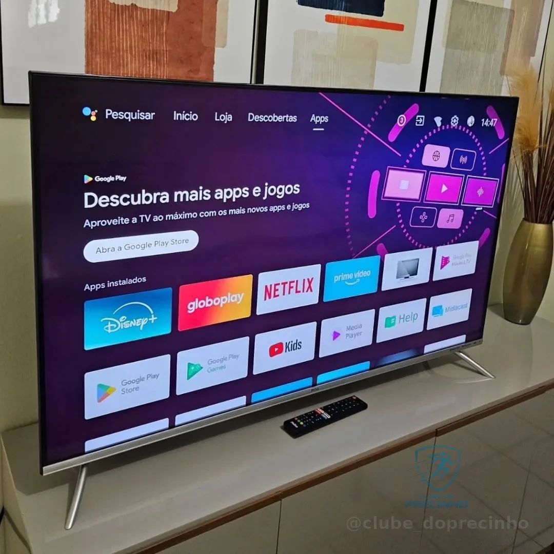 Smart TV 50" Philco QLED UHD Roku