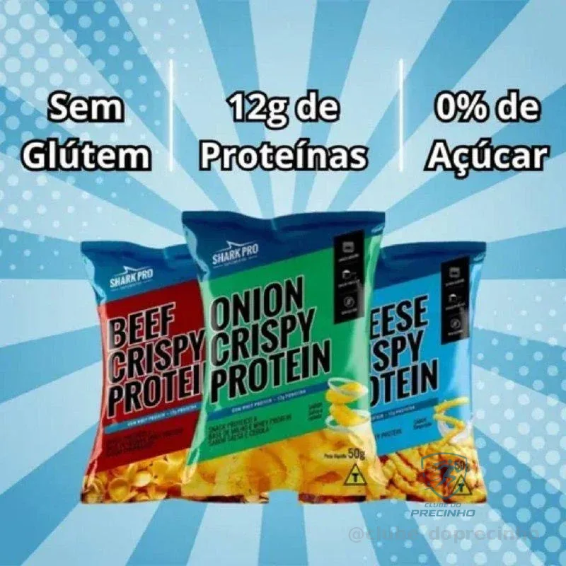 Kit X3 Salgadinho Proteico Pacote De 50g Shark Pro