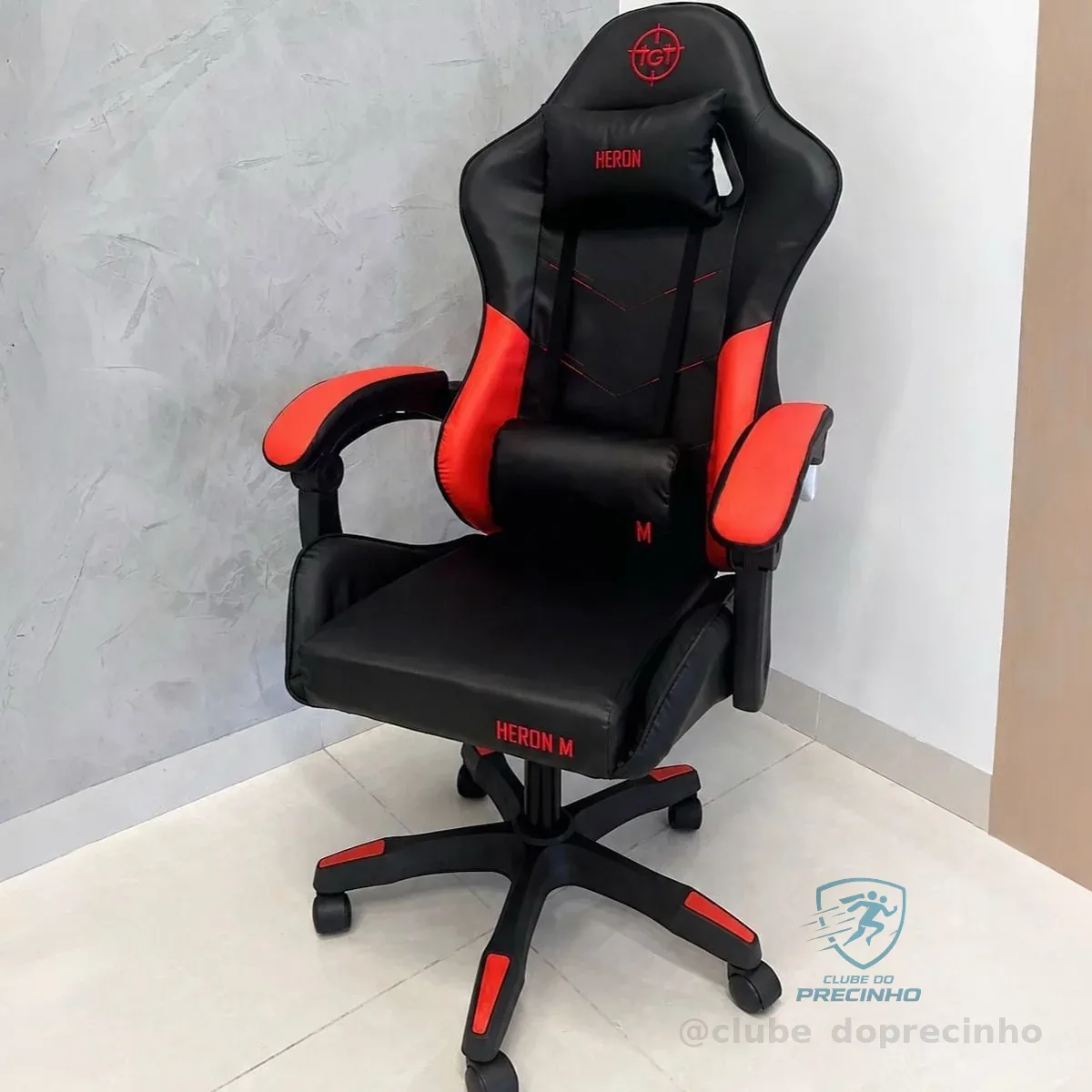 Cadeira Gamer TGT Heron TC2, Preto e Vermelho, TGT-HRTC-BR03