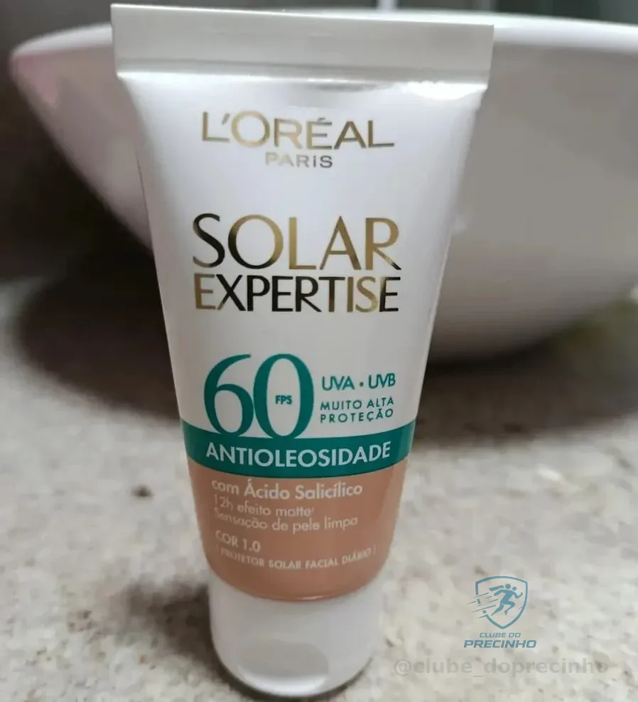 Proteção UVA/UVB FPS 60, excelente protetor 😉