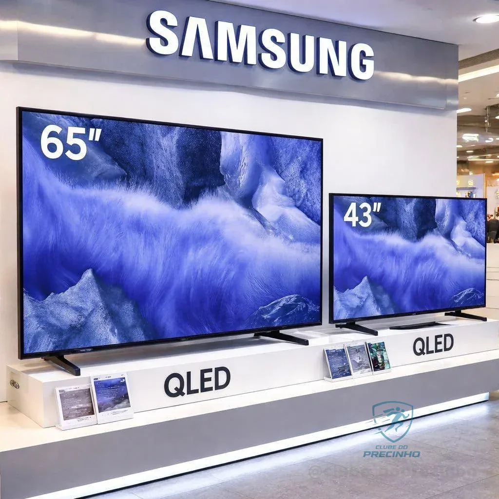Samsung Combo Vision AI TV 65" QLED 4K QEF1 2025 + Samsung Smart TV 43" Crystal UHD 4K U8100F 2025