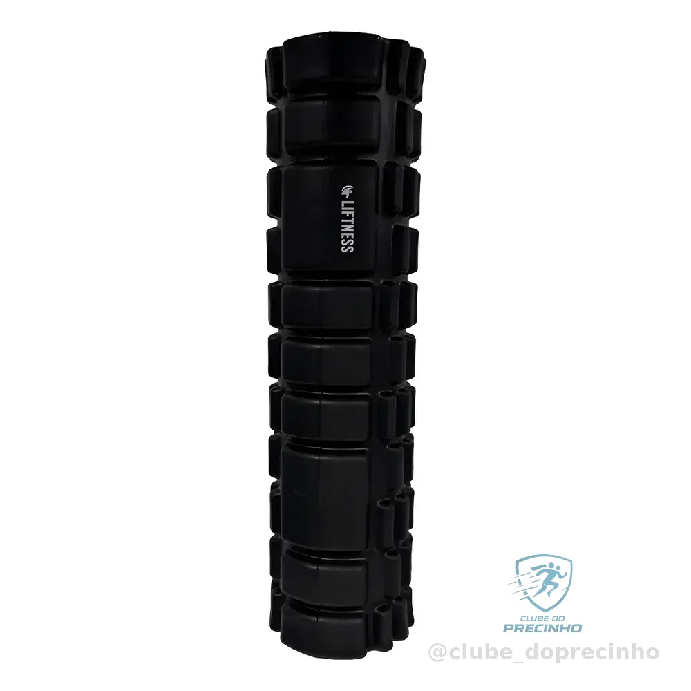 Rolo De Liberação Miofascial Massagem Equilíbrio Preto 30cm Preto