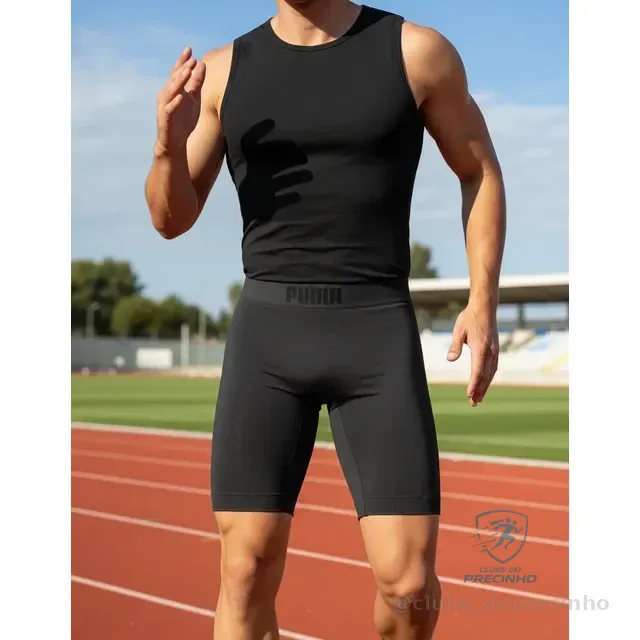 Bermuda Shorts Térmico Sem Costura Anti Assadura Puma