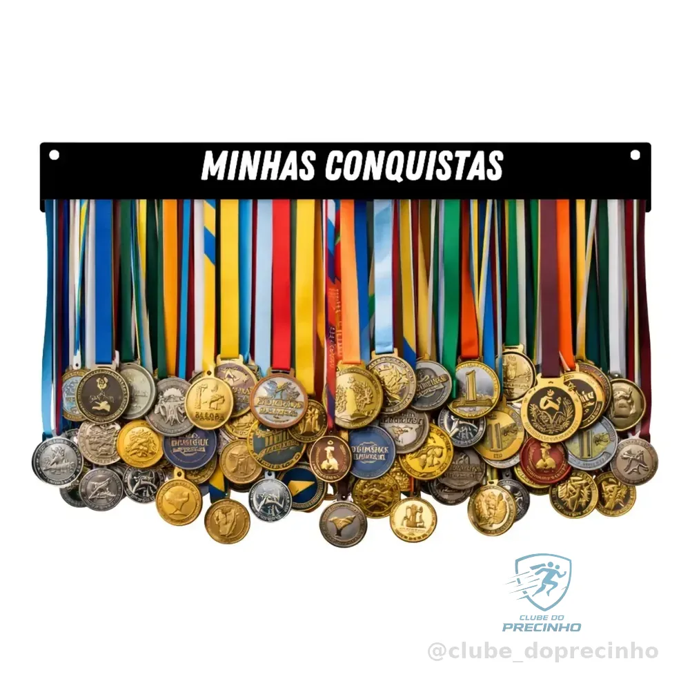 Porta Medalhas Suporte De Corrida De Rua Masculino Feminino Preto