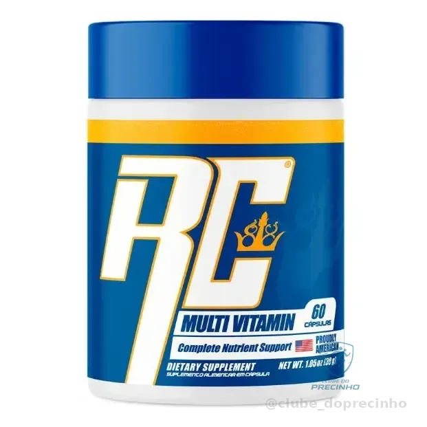 Multivitamínico Ronnie Coleman 60caps Energia Foco Imunidade Natural