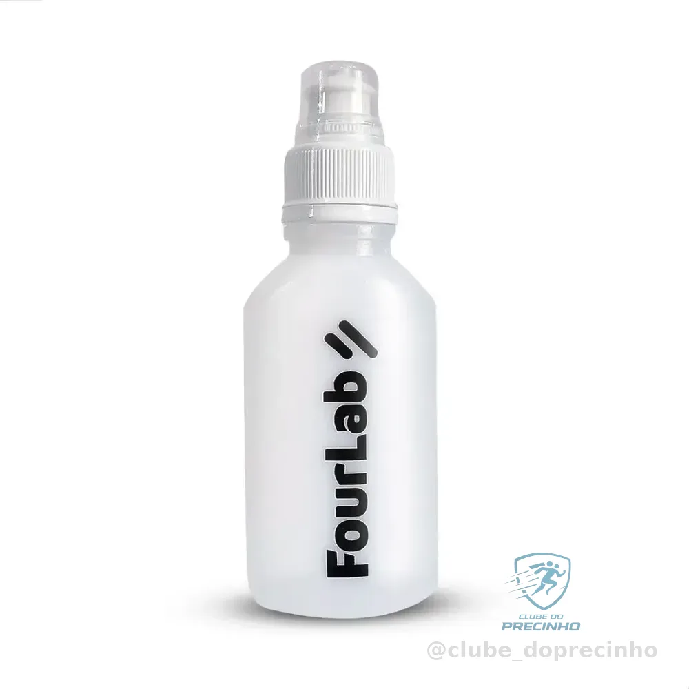 Squeeze Mini Garrafinha Porta Gel 100ml Fourlab Bike Corrida Branco