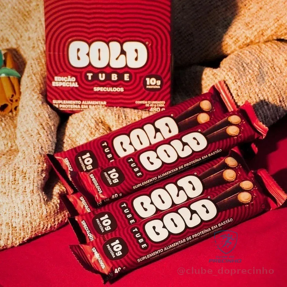 BOLD Tube Chocolate Proteico Avelã 10g de Proteína (12 Un.)
