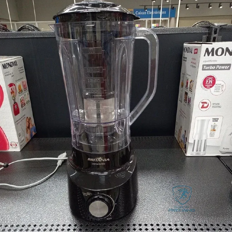 Liquidificador Diamante 800 Pt Britânia 4 Velocidades Cor Preto 220v