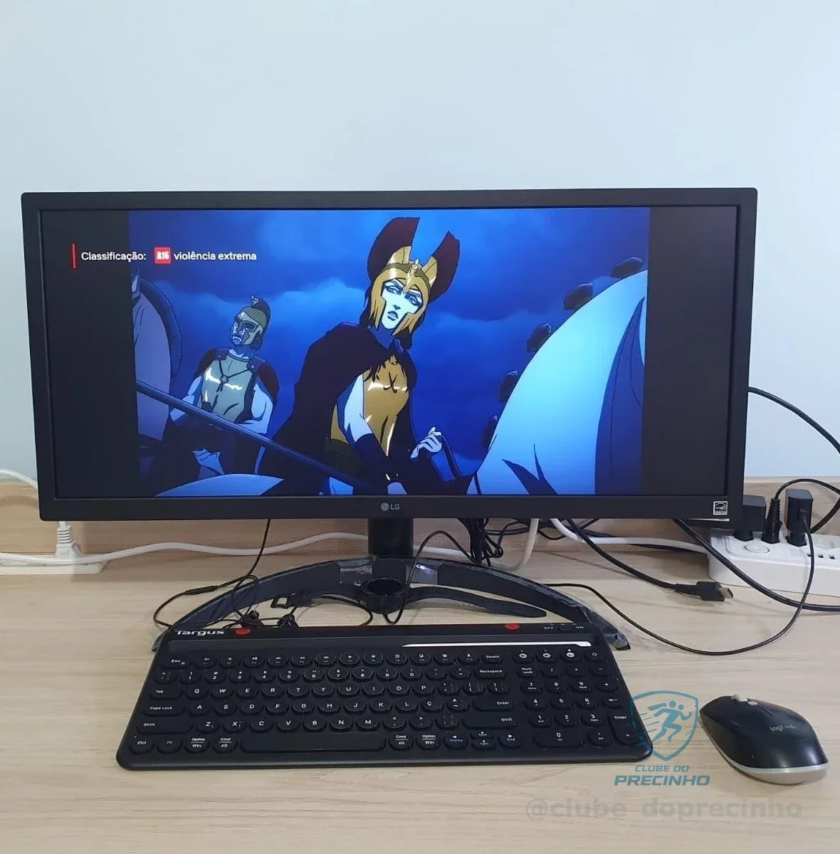 Monitor Gamer Ultrawide 25,7'' Ips Full Hd 26wq500-b LG Preto 127/220v