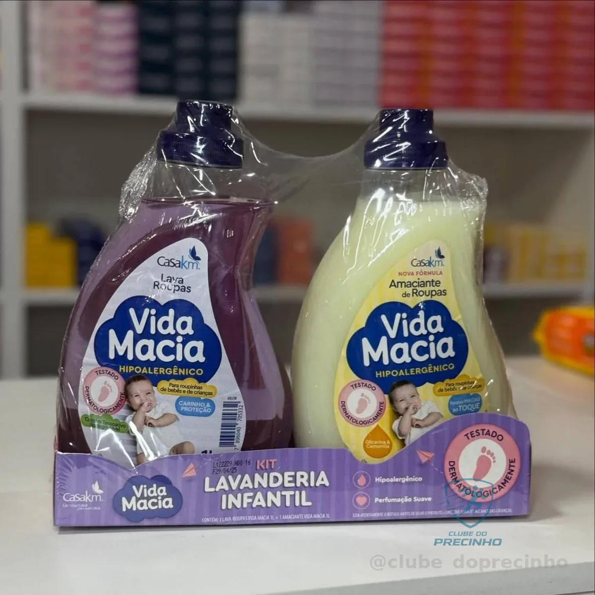 Kit Vida Macia (Lava Roupas e Amaciante - Glicerina e Camomila) 2 x 1L