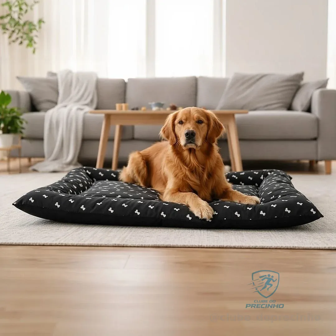 Cama Pet Impermeável Colchonete Premium 56x76 Melhor Preço  Preto