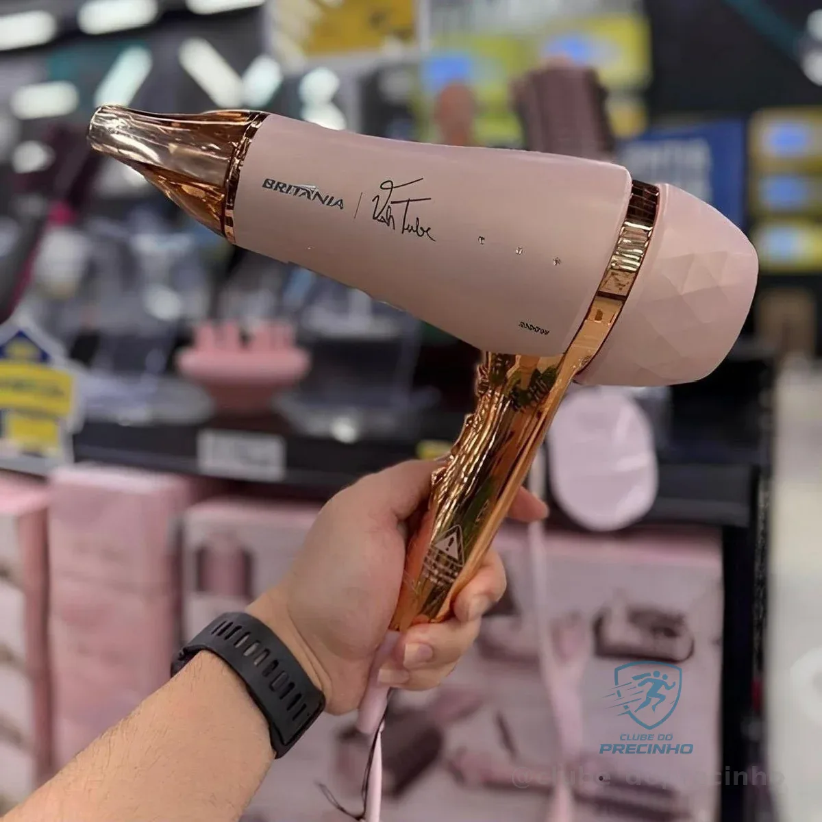Secador De Cabelo Bsc21a Viih Tube Britânia 2100w Bivolt Rosa 127/220v