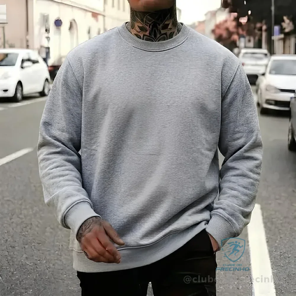 Casaco Moletom Blusa De Algodão Unissex Masculino E Feminino